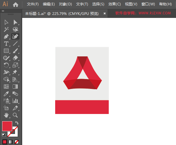 广发银行标志绘制的方法