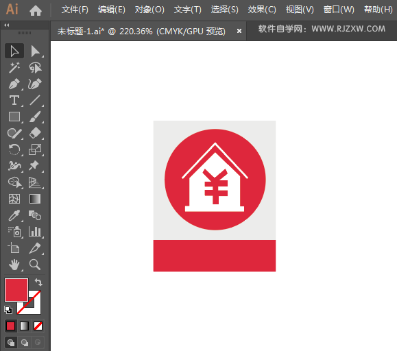 银行标志绘制的方法
