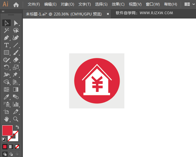 银行标志绘制的方法