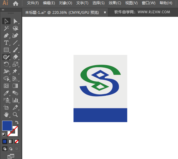 民生银行标志的绘制方法