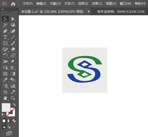 民生银行标志的绘制方法