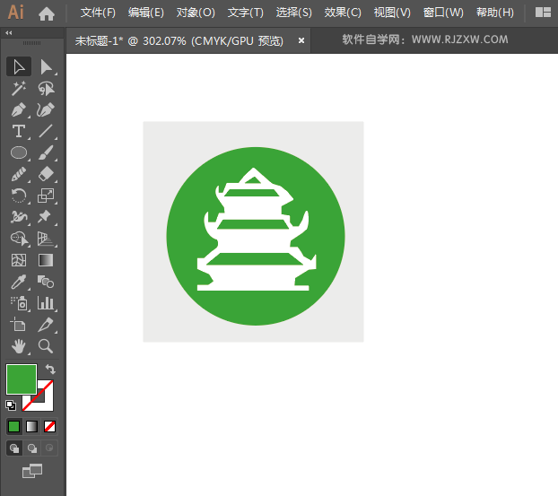 塔楼标识的绘制方法