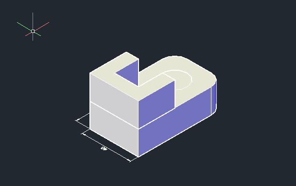 CAD倒角差集实体练习