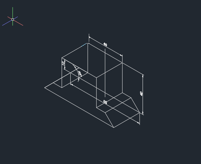 CAD拉伸差集绘制实体