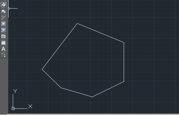 cad画不规则多边形