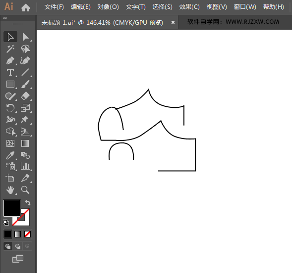 童鞋简笔画用ai绘画的方法