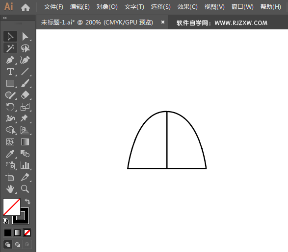 户外装备图标用AI绘制的方法