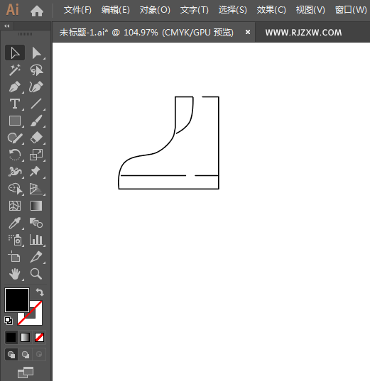 户外鞋服图标用AI绘制的方法
