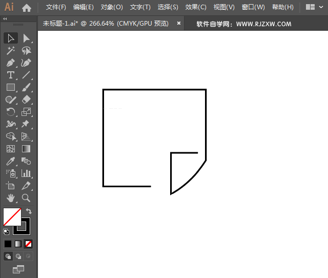 菜单简笔画用AI绘制的方法