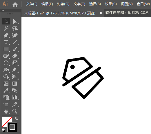 打折图标用AI绘制的方法