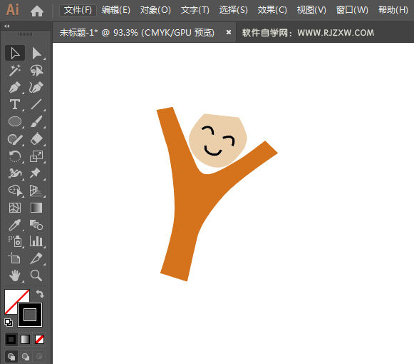 怎么用AI设计卡通快乐英语标志