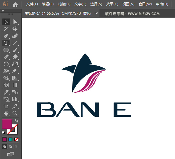 BANSE标志LOGO用AI设计的方法