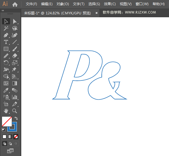宝洁logo用AI绘制的方法