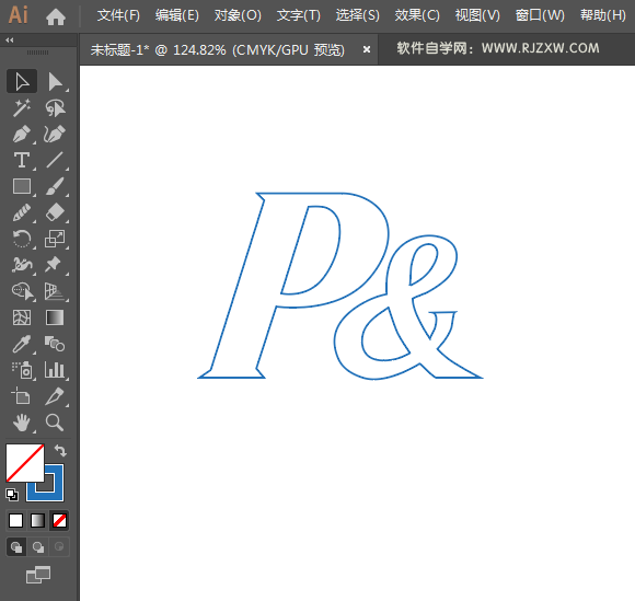 宝洁logo用AI绘制的方法