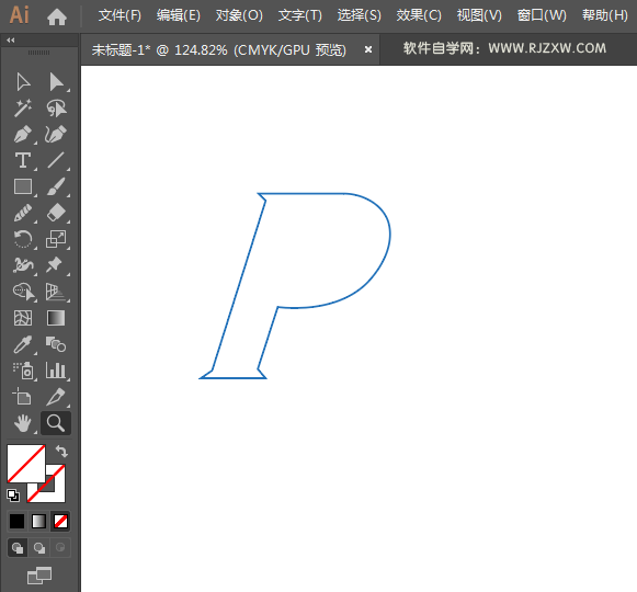 宝洁logo用AI绘制的方法