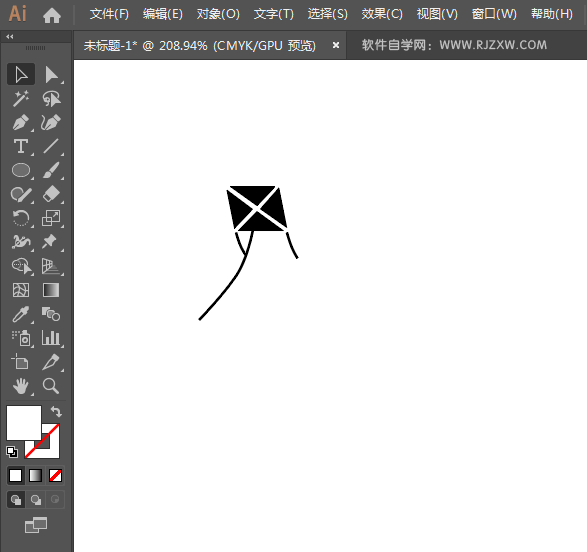 ai怎么设计禁止放风筝标志