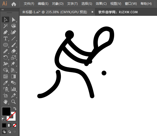 ai怎么设计网球运动标识