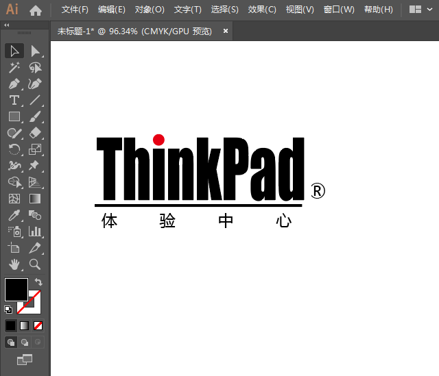 ai绘制ThinkPad标志的方法与步骤
