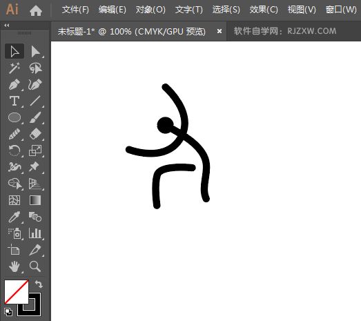 ai制作皮划艇标识的方法与步骤