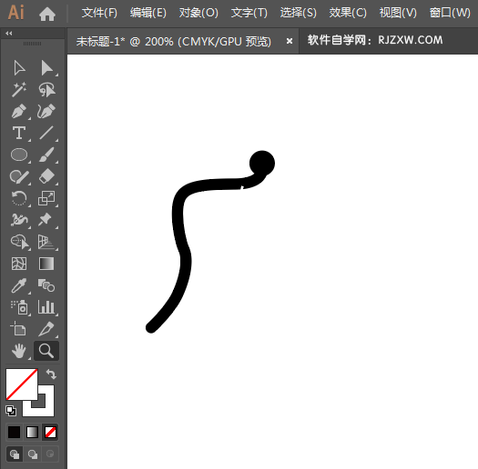 ai制作摔跤标识的方法与步骤
