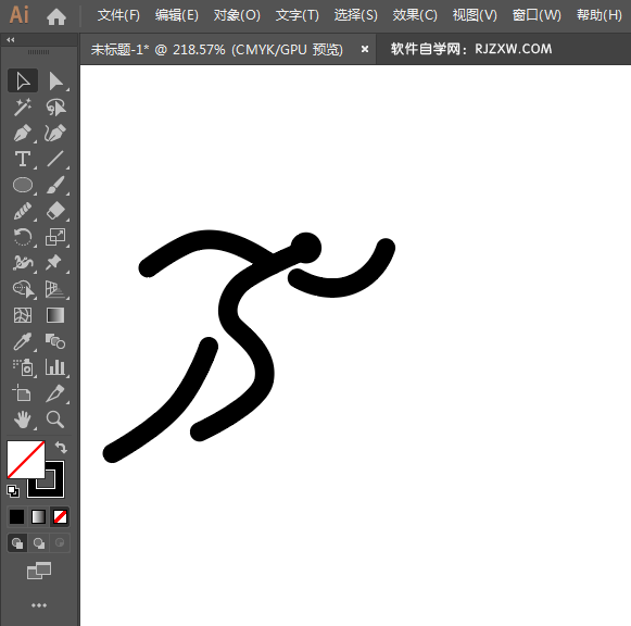 ai制作田径标识的方法与步骤