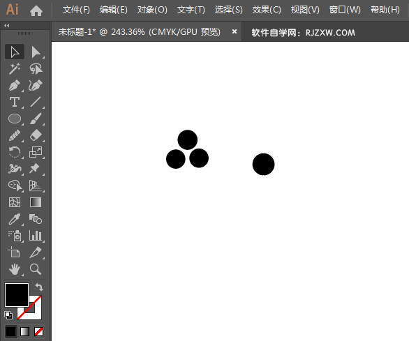 ai制作铁人三项标识的方法与步骤
