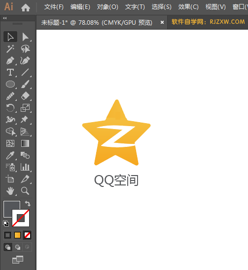 ai如何画QQ空间图标