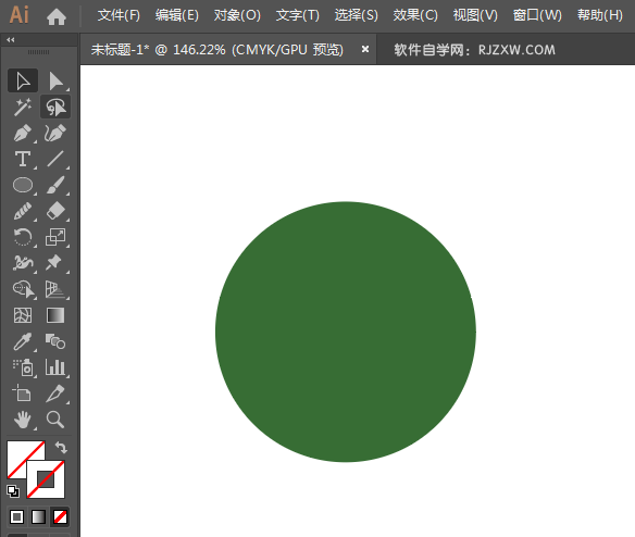 ai怎么画绿色图标