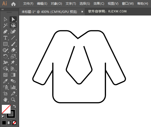 ai怎么画男装APP图标