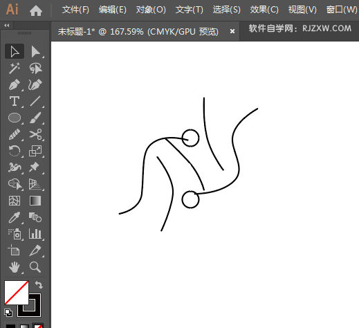 ai怎么绘制柔道标志动作图片