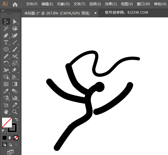 ai怎么绘制艺术体操图标