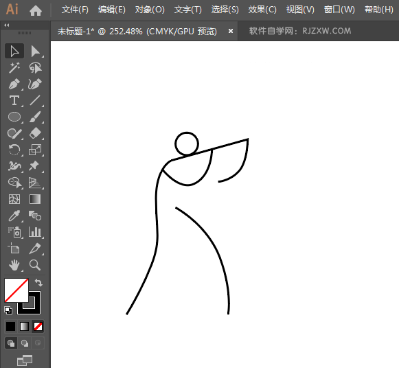 ai怎么绘制射击运动会图标