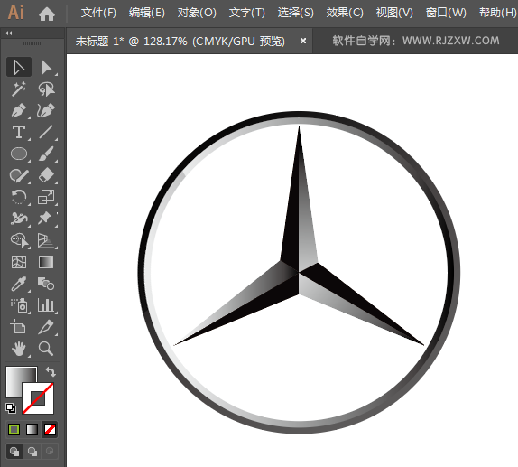 ai怎么设计奔驰图标