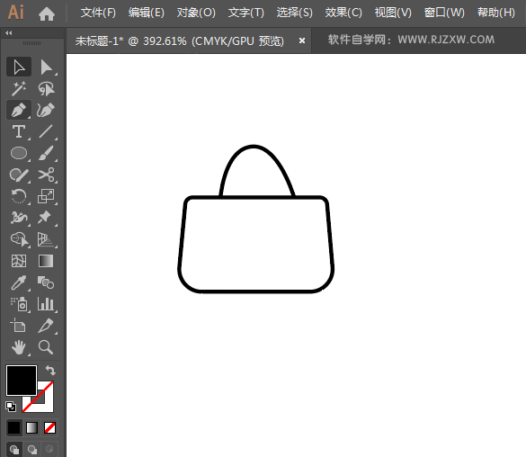 ai怎么设计箱包APP图标