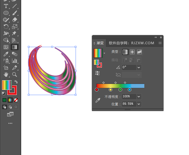 ai怎么设计联通无限标志