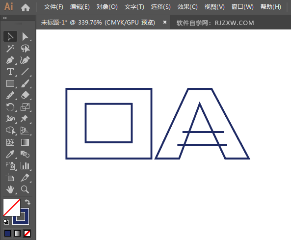 ai怎么设计CASIO标志矢量图