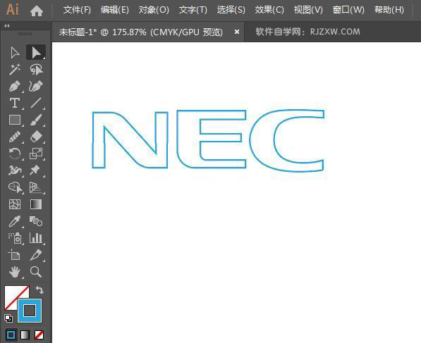 ai怎么设计NEC标志