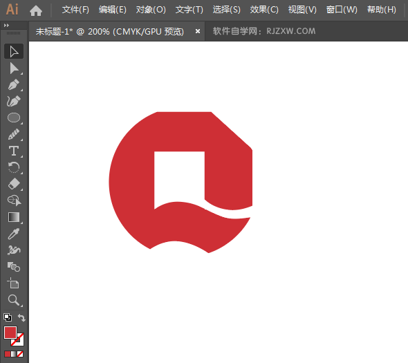 ai设计青岛银行标志矢量图教程