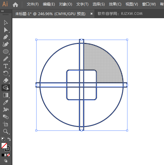 ai设计威京银行标志矢量图教程