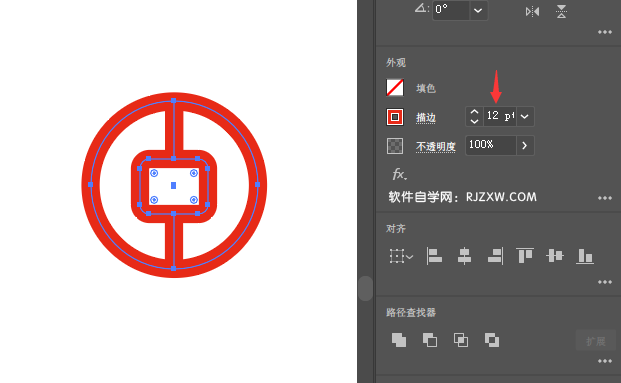 ai怎么设计工商银行矢量图标