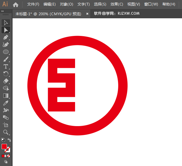 ai怎么设计中国工商银行logo