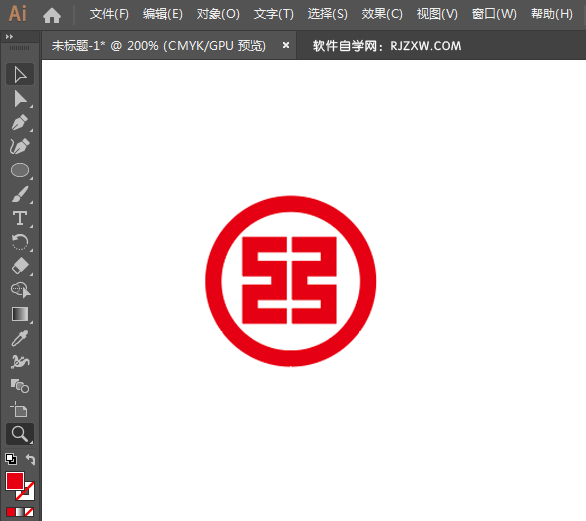 ai怎么设计中国工商银行logo