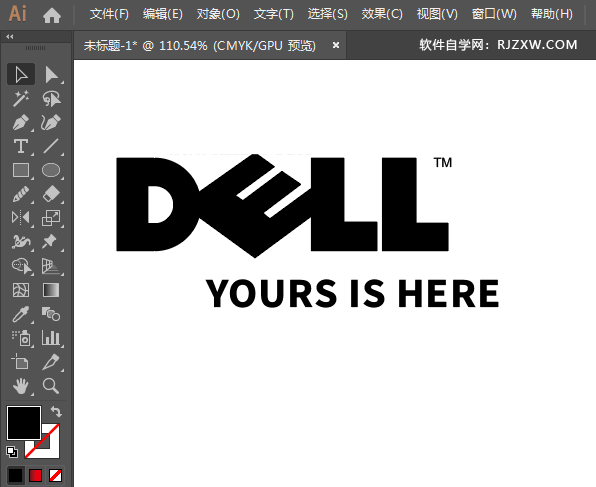 ai怎么设计戴尔LOGO