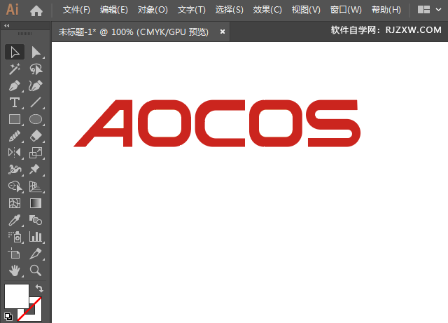 ai怎么设计AOCOS奥可视标志