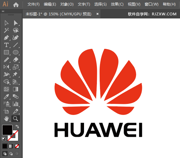 ai怎么设计华为新标志