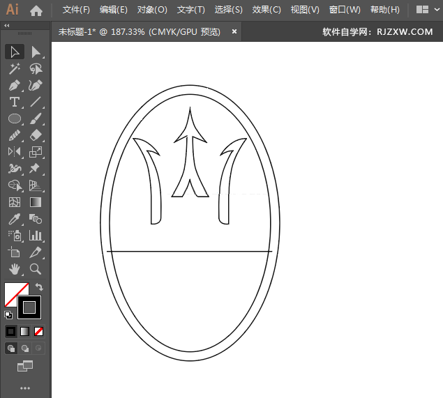 ai怎么设计玛莎拉蒂车标