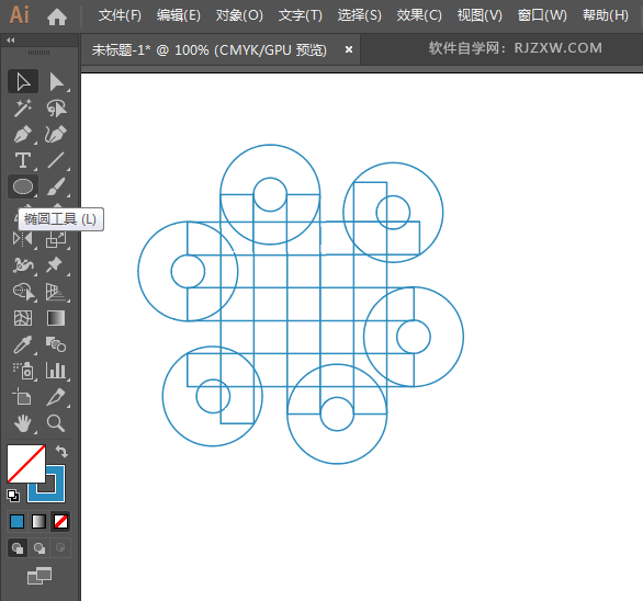 ai怎么画中国联通图标