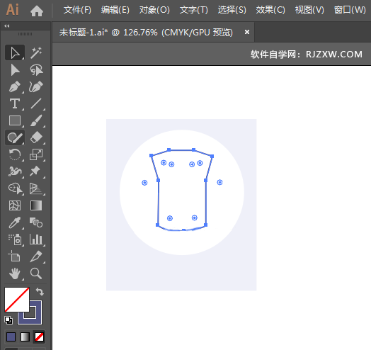 ai怎么设计高领毛衣图标