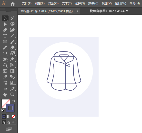 ai怎么设计皮大衣图标