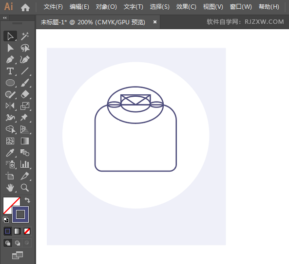 ai怎么设计鸭绒衣图形